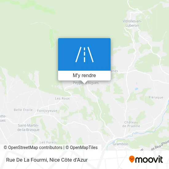 Rue De La Fourmi plan