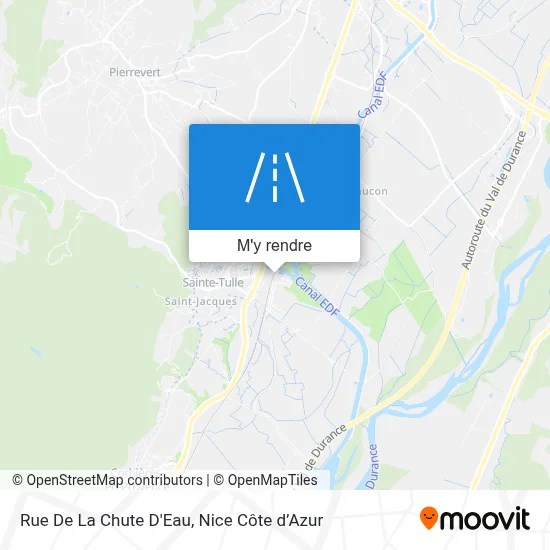Rue De La Chute D'Eau plan