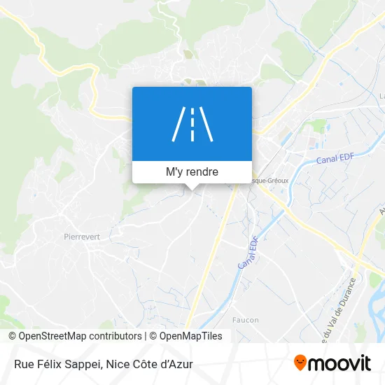 Rue Félix Sappei plan