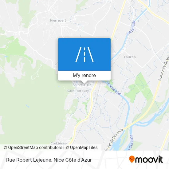 Rue Robert Lejeune plan