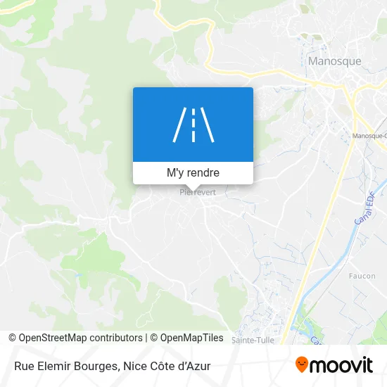 Rue Elemir Bourges plan