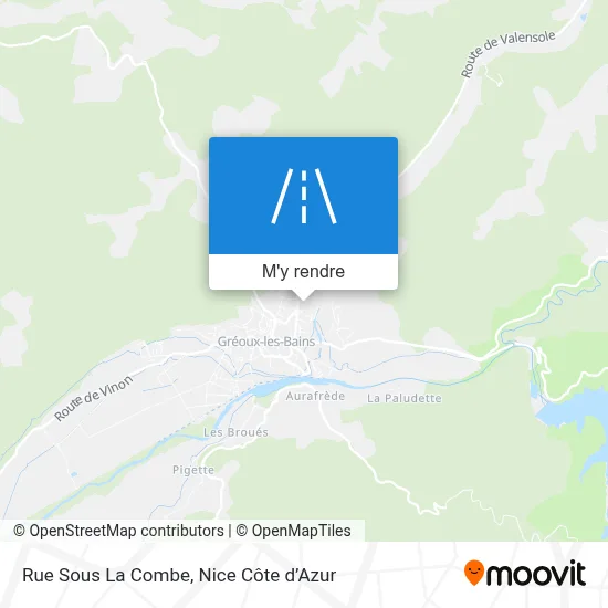 Rue Sous La Combe plan