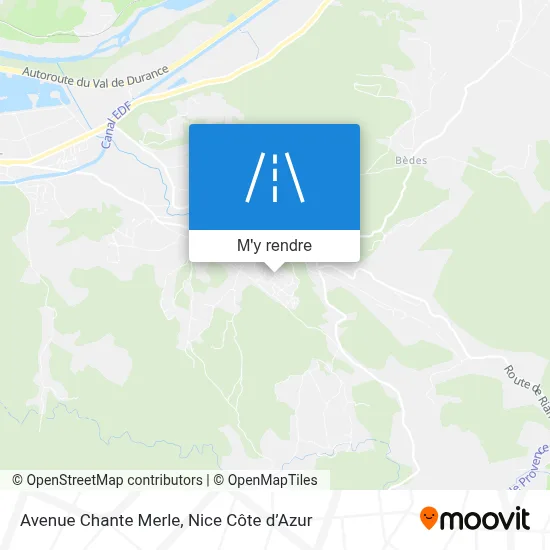 Avenue Chante Merle plan