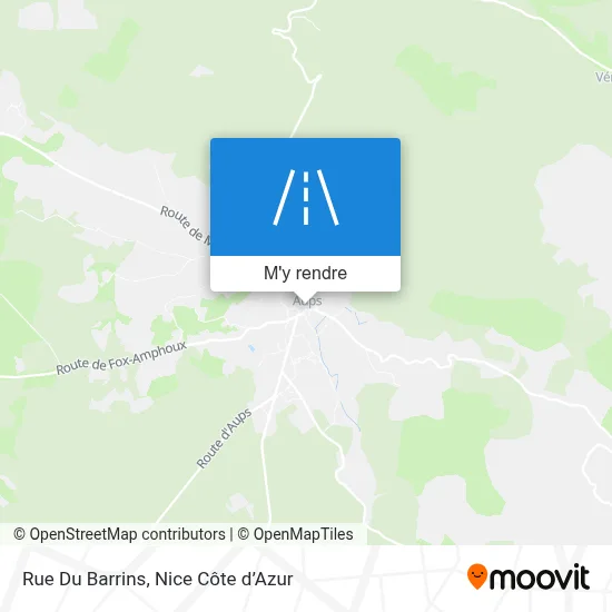 Rue Du Barrins plan