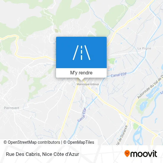 Rue Des Cabris plan