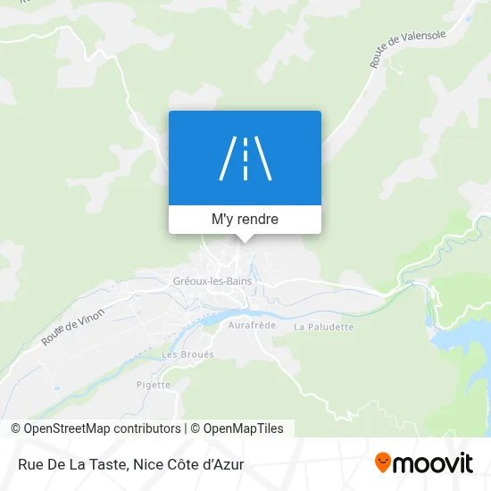 Rue De La Taste plan