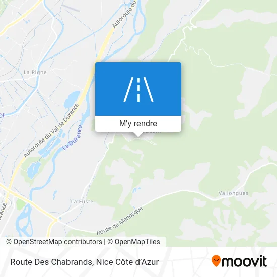 Route Des Chabrands plan