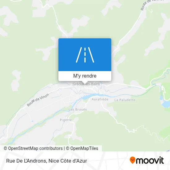 Rue De L'Androns plan