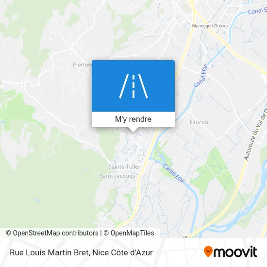 Rue Louis Martin Bret plan