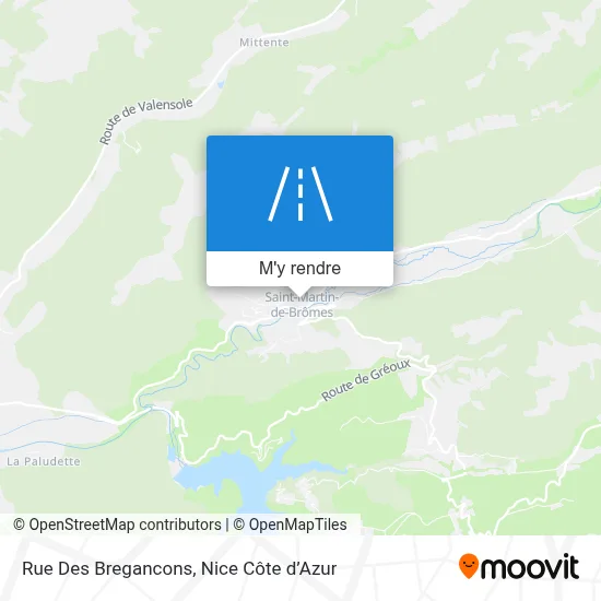 Rue Des Bregancons plan