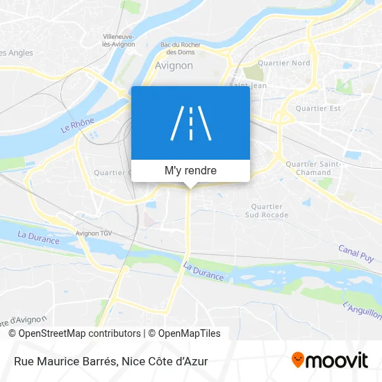 Rue Maurice Barrés plan