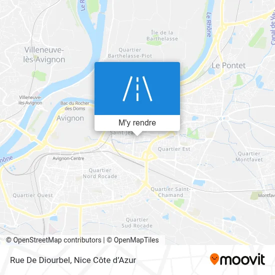 Rue De Diourbel plan