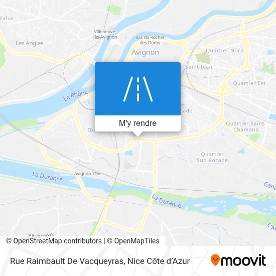 Rue Raimbault De Vacqueyras plan