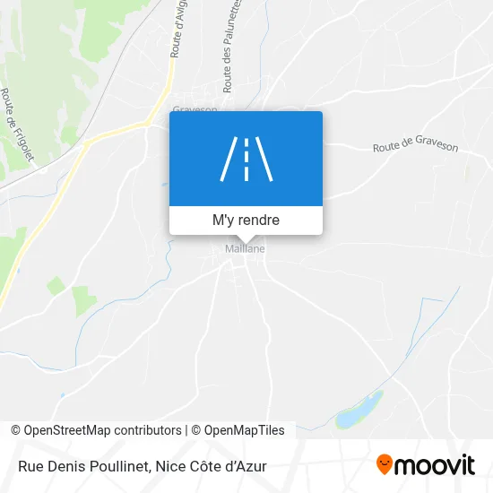 Rue Denis Poullinet plan