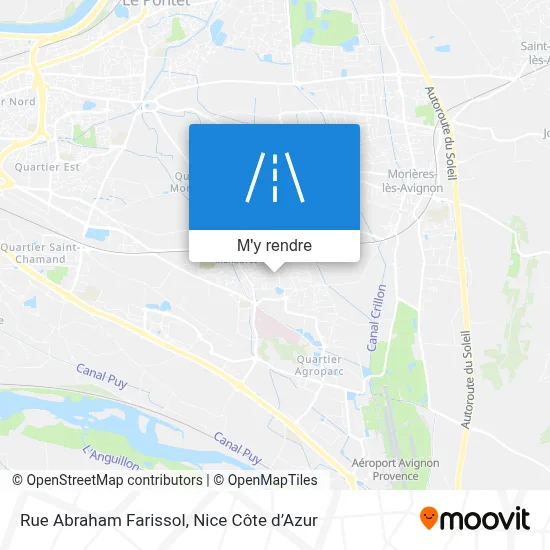 Rue Abraham Farissol plan