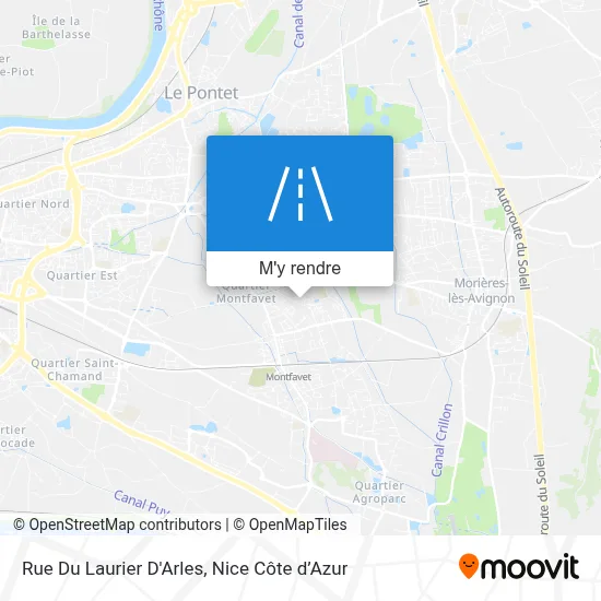 Rue Du Laurier D'Arles plan