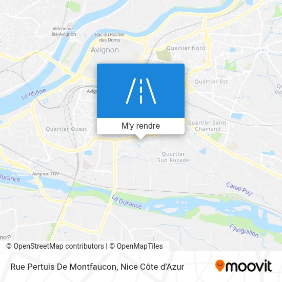 Rue Pertuis De Montfaucon plan