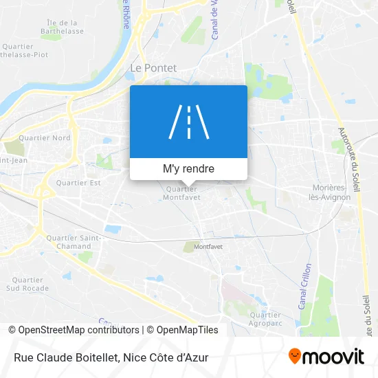Rue Claude Boitellet plan