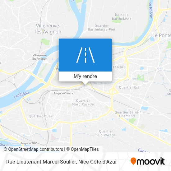 Rue Lieutenant Marcel Soulier plan