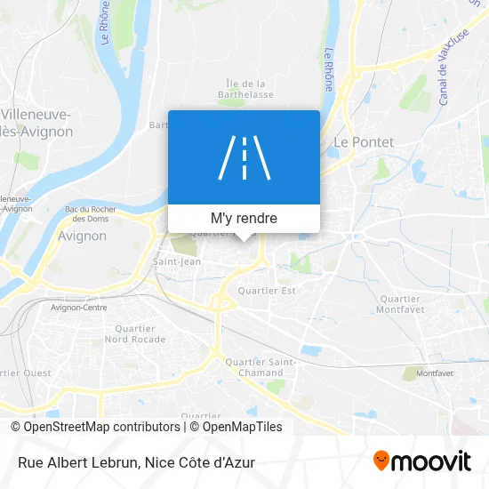 Rue Albert Lebrun plan