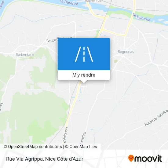 Rue Via Agrippa plan