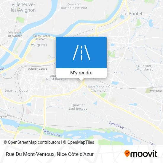 Rue Du Mont-Ventoux plan