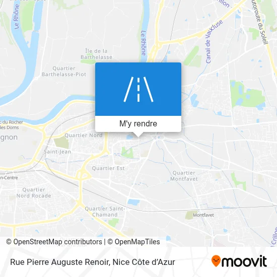 Rue Pierre Auguste Renoir plan