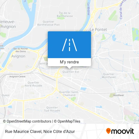 Rue Maurice Clavel plan