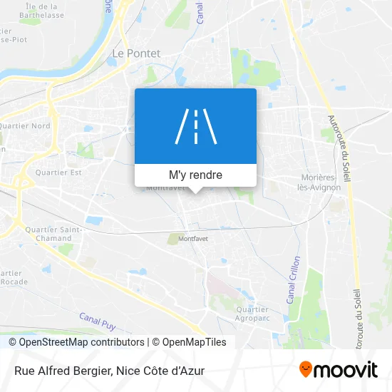 Rue Alfred Bergier plan