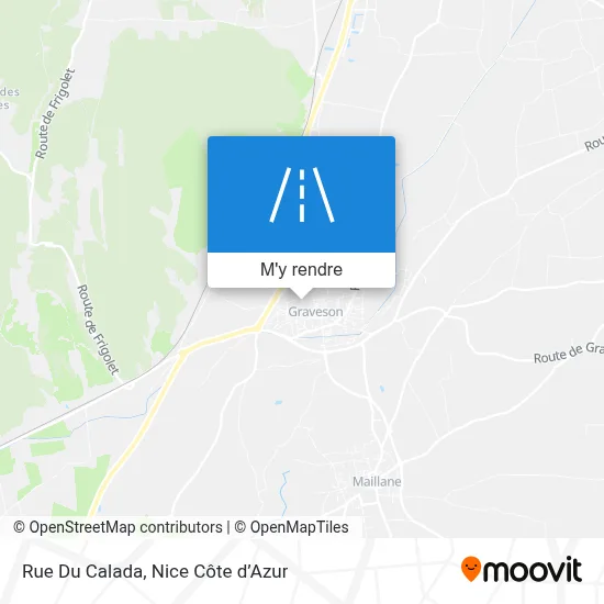 Rue Du Calada plan