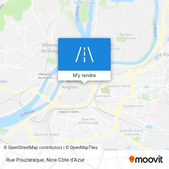 Rue Pouzaraque plan