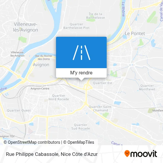 Rue Philippe Cabassole plan