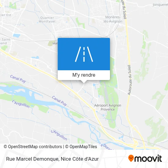 Rue Marcel Demonque plan