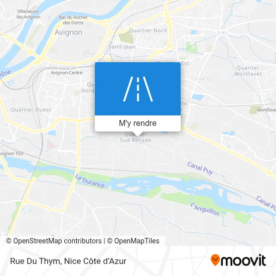 Rue Du Thym plan