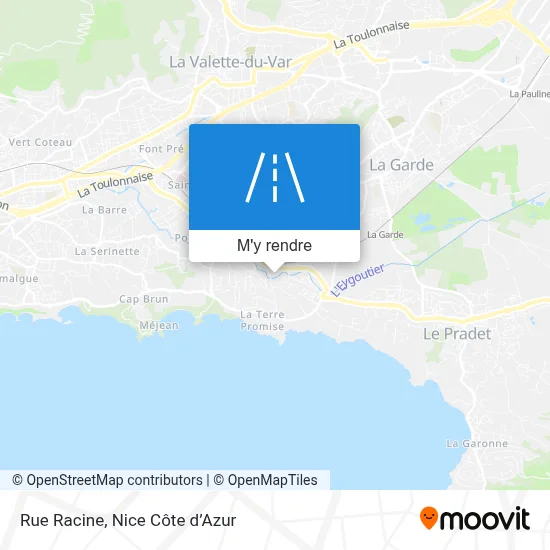 Rue Racine plan