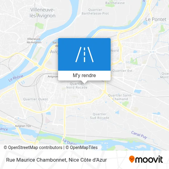 Rue Maurice Chambonnet plan