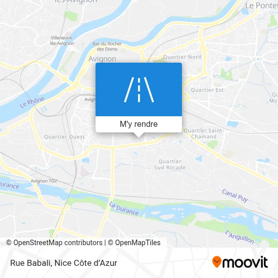 Rue Babali plan