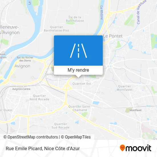 Rue Emile Picard plan