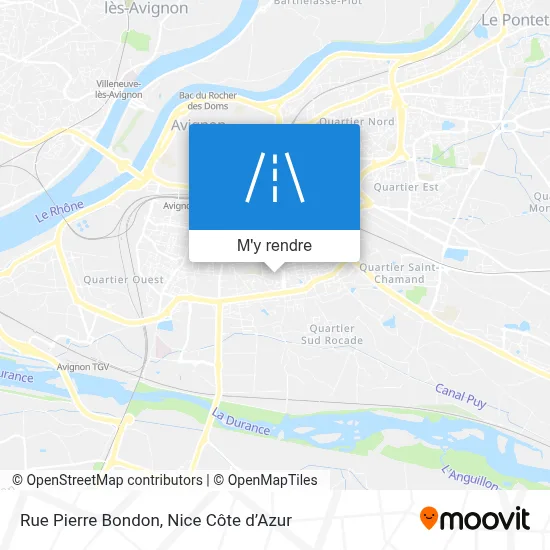 Rue Pierre Bondon plan