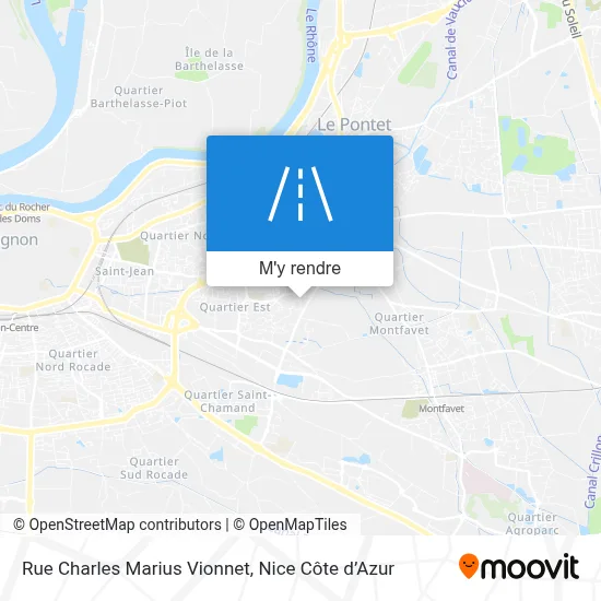 Rue Charles Marius Vionnet plan