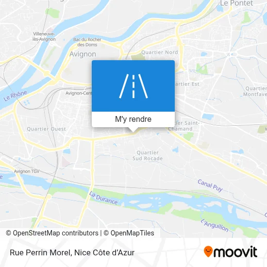 Rue Perrin Morel plan