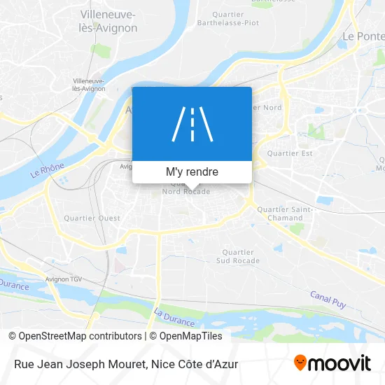 Rue Jean Joseph Mouret plan