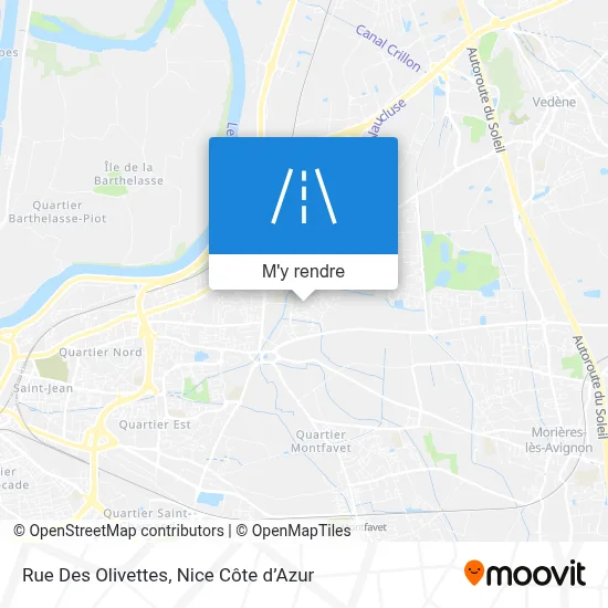 Rue Des Olivettes plan