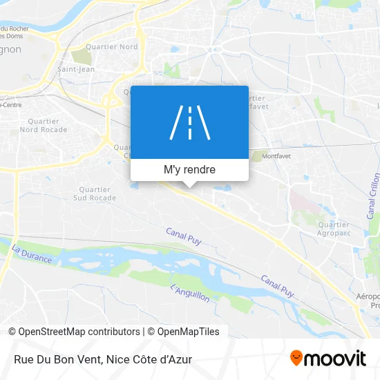 Rue Du Bon Vent plan