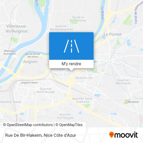 Rue De Bir-Hakeim plan