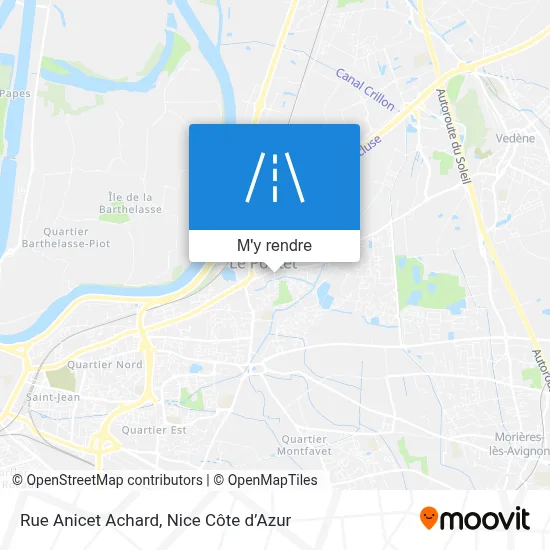 Rue Anicet Achard plan