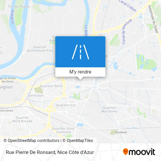 Rue Pierre De Ronsard plan