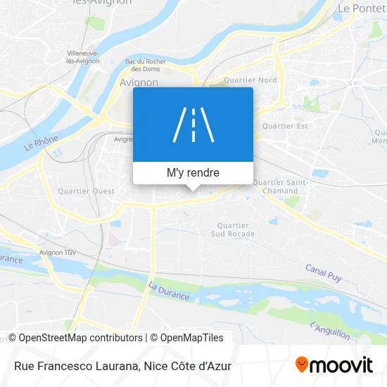Rue Francesco Laurana plan