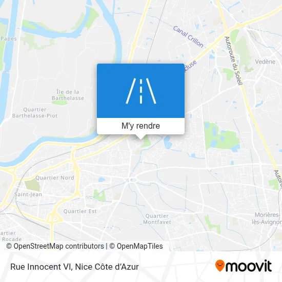 Rue Innocent VI plan