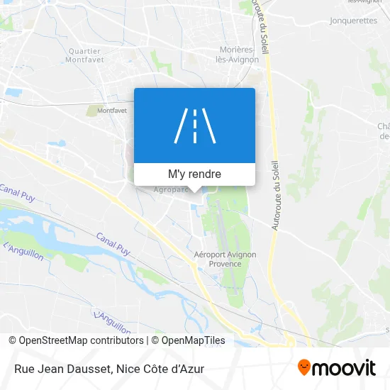 Rue Jean Dausset plan